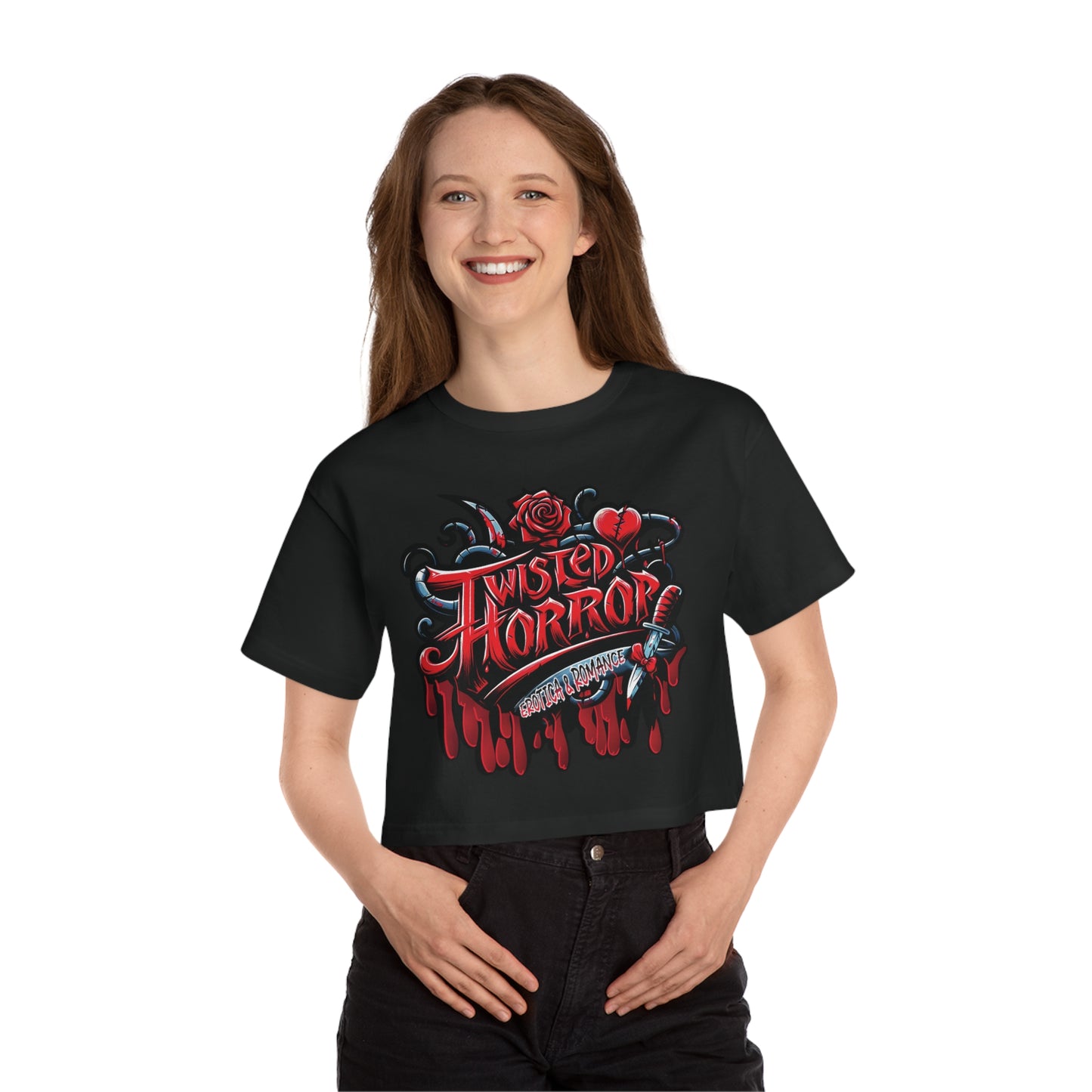 Twisted Horror Cropped T-Shirt