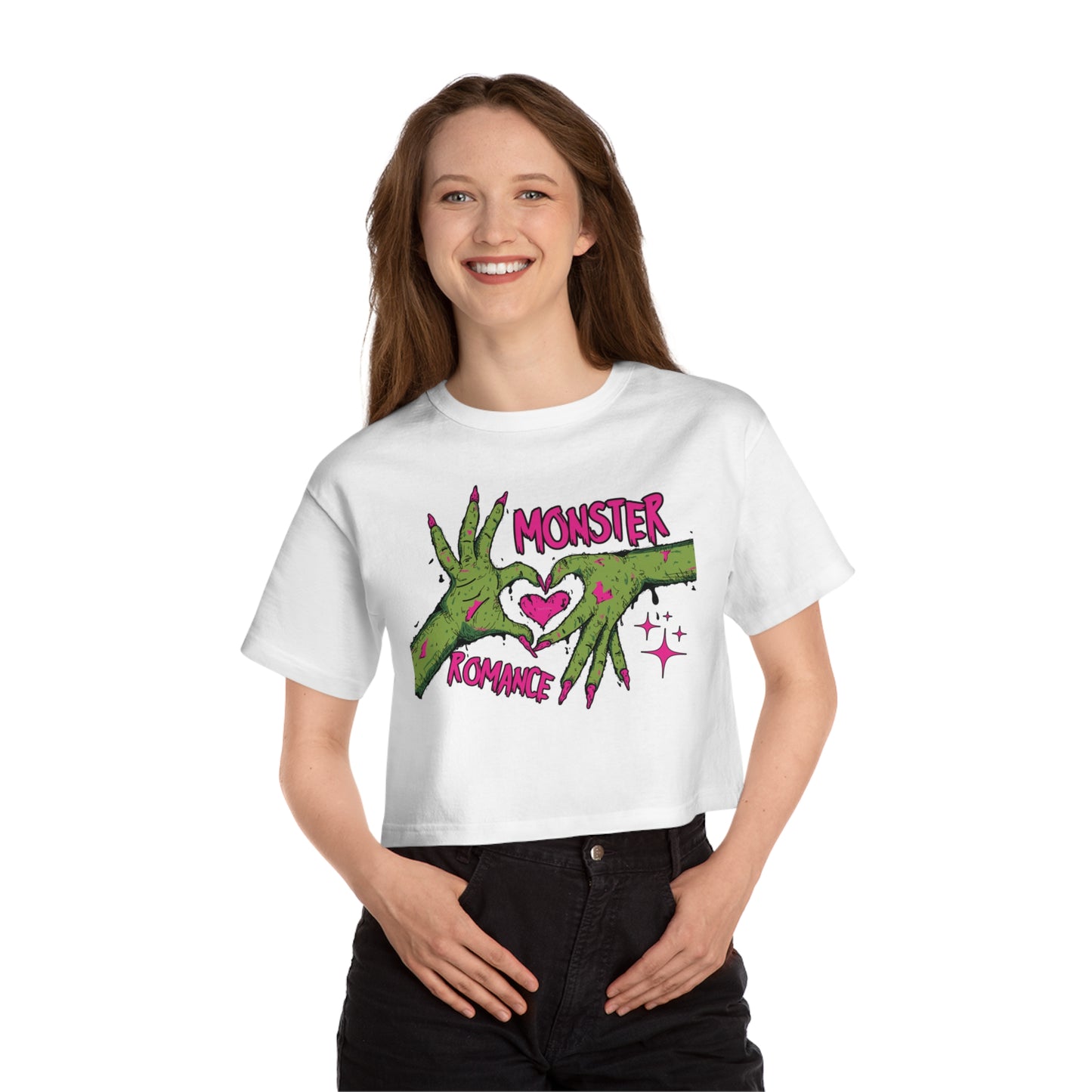 Monster Romance Cropped T-Shirt