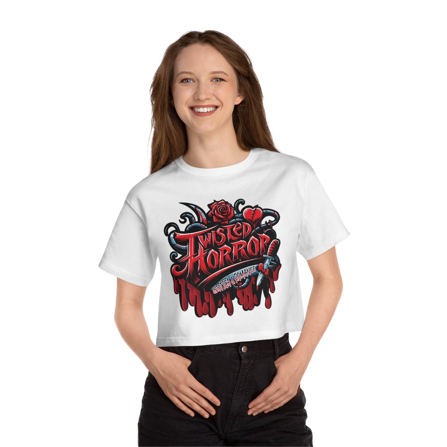 Twisted Horror Cropped T-Shirt