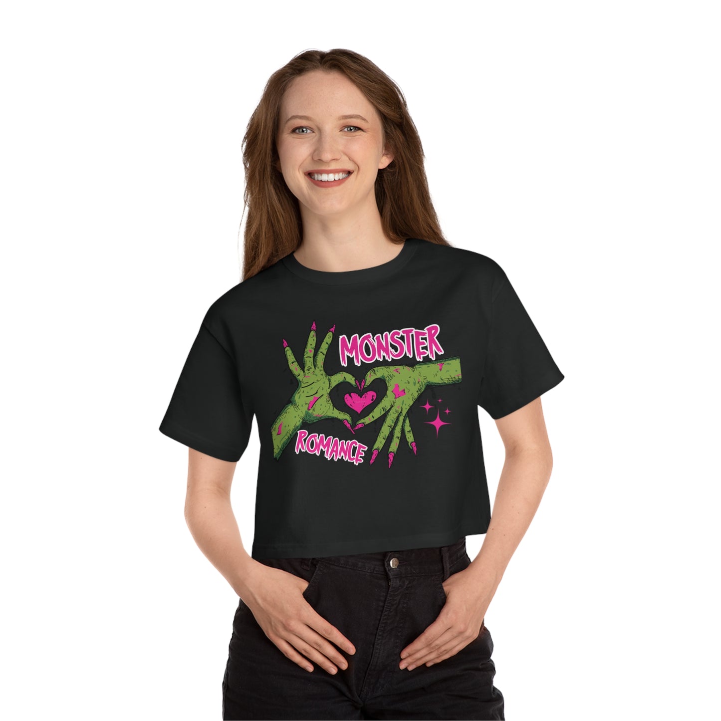 Monster Romance Cropped T-Shirt