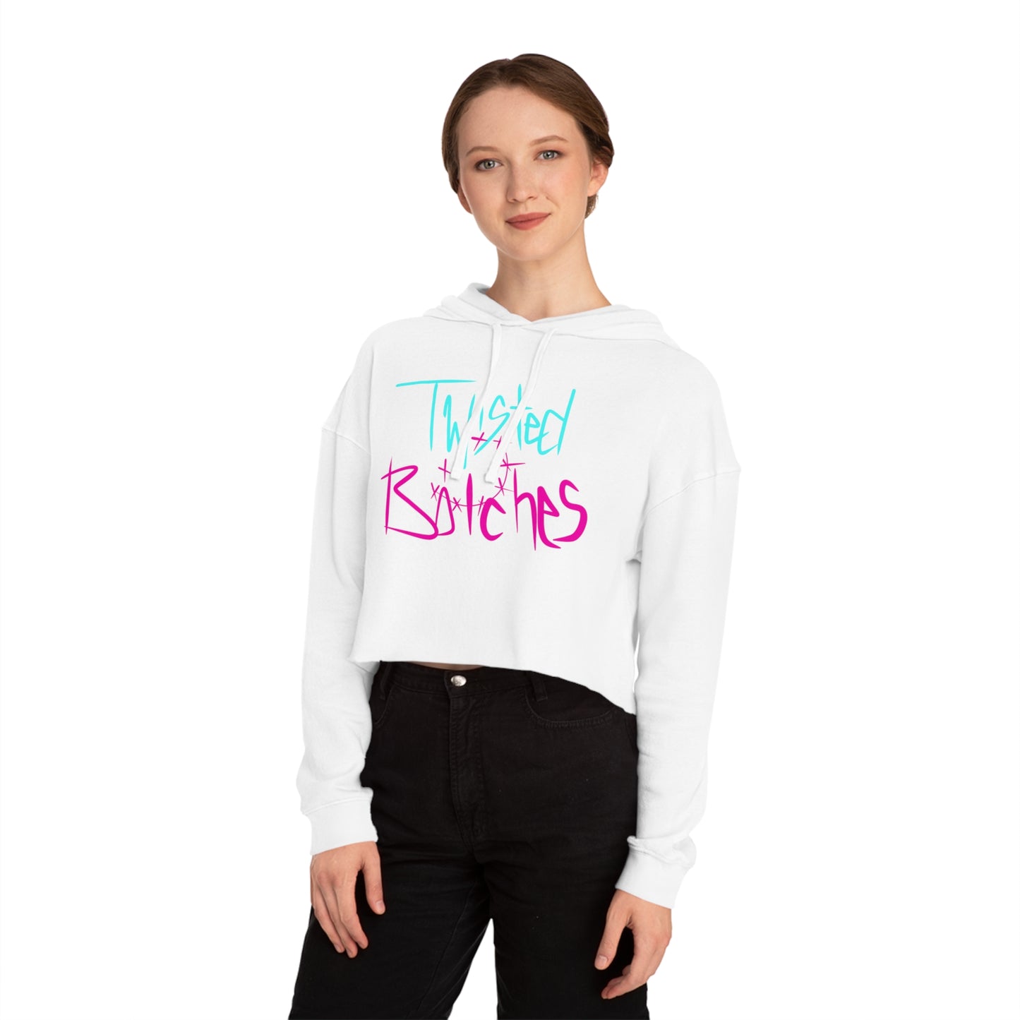 Twisted B!itches Crop Hoodie